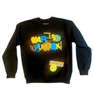 Naruto‎ Shippuden Black Graphic Men's Sweatshirt | Size Medium | Anime